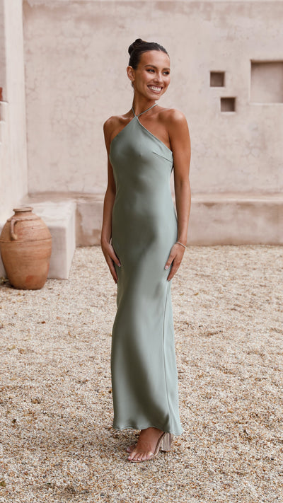 Load image into Gallery viewer, Chiara Maxi Dress - Green - Billy J
