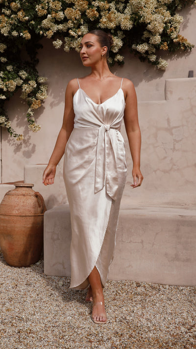 Load image into Gallery viewer, Tyra Maxi Dress - Champagne - Billy J
