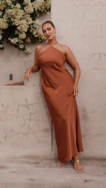 Chiara Maxi Dress - Copper - Buy Women's Dresses