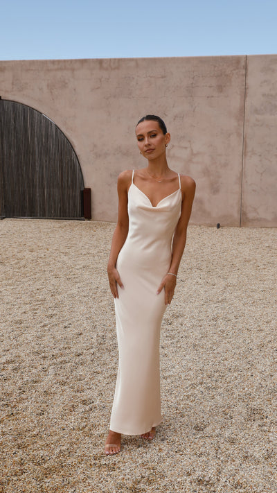 Load image into Gallery viewer, Willow Maxi Dress - Champagne - Billy J
