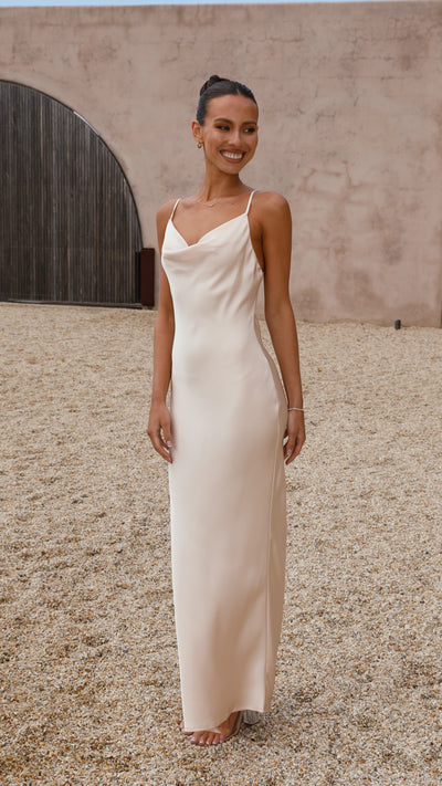 Load image into Gallery viewer, Willow Maxi Dress - Champagne - Billy J
