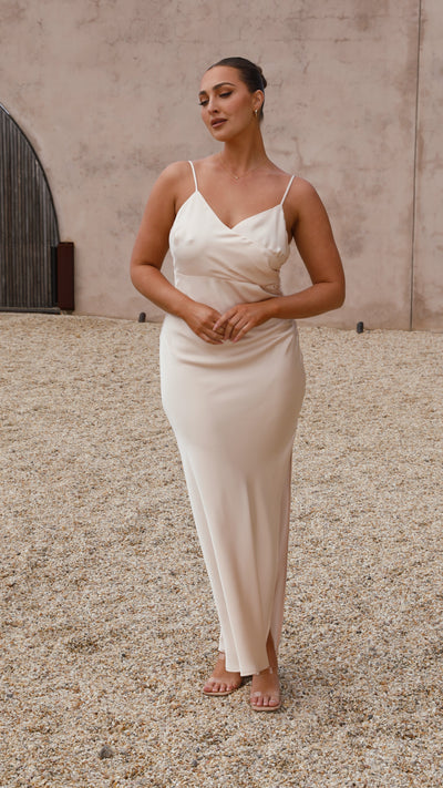 Load image into Gallery viewer, Ariana Maxi Dress - Champagne - Billy J
