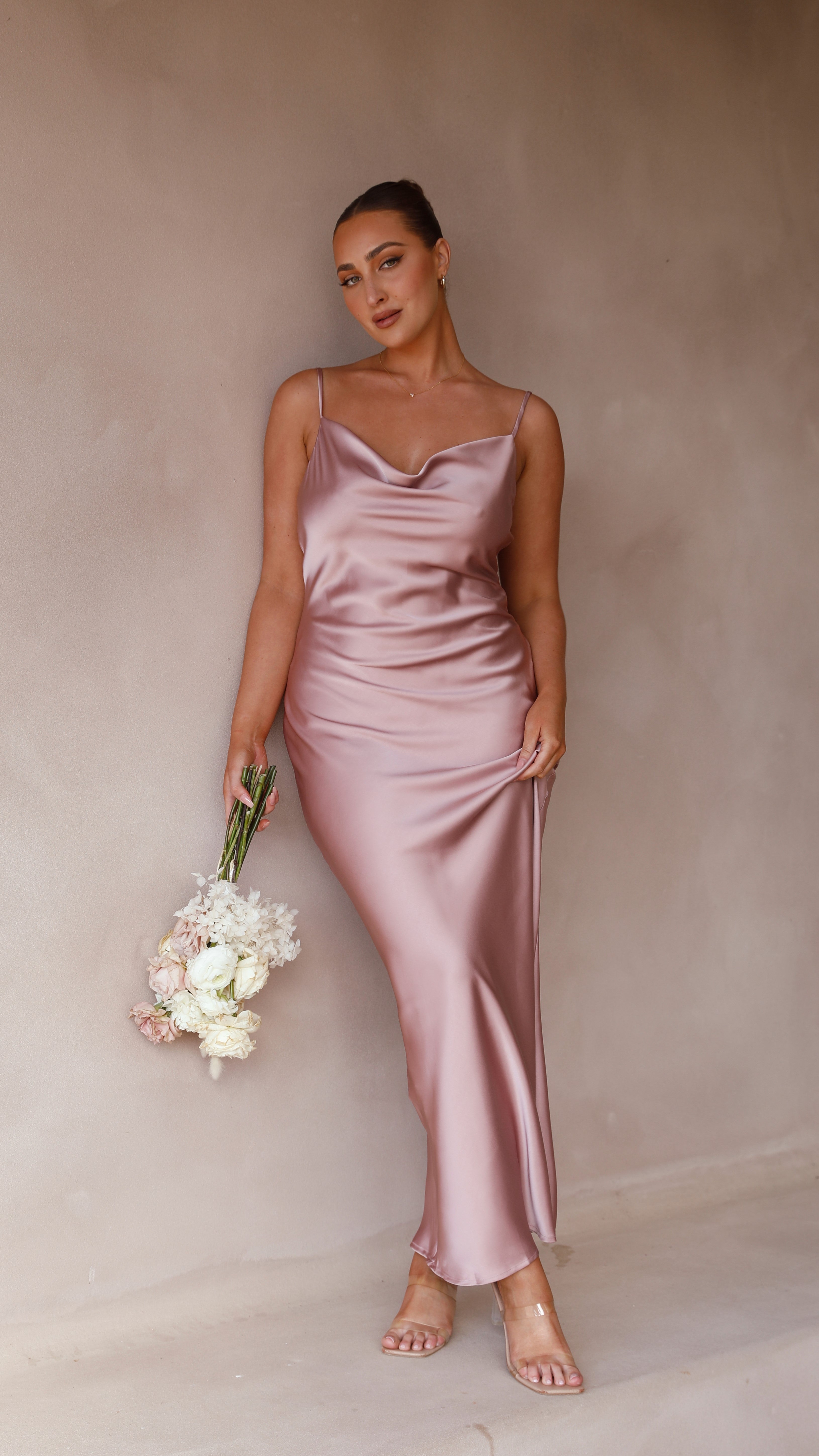 Willow Maxi Dress - Dusty Pink