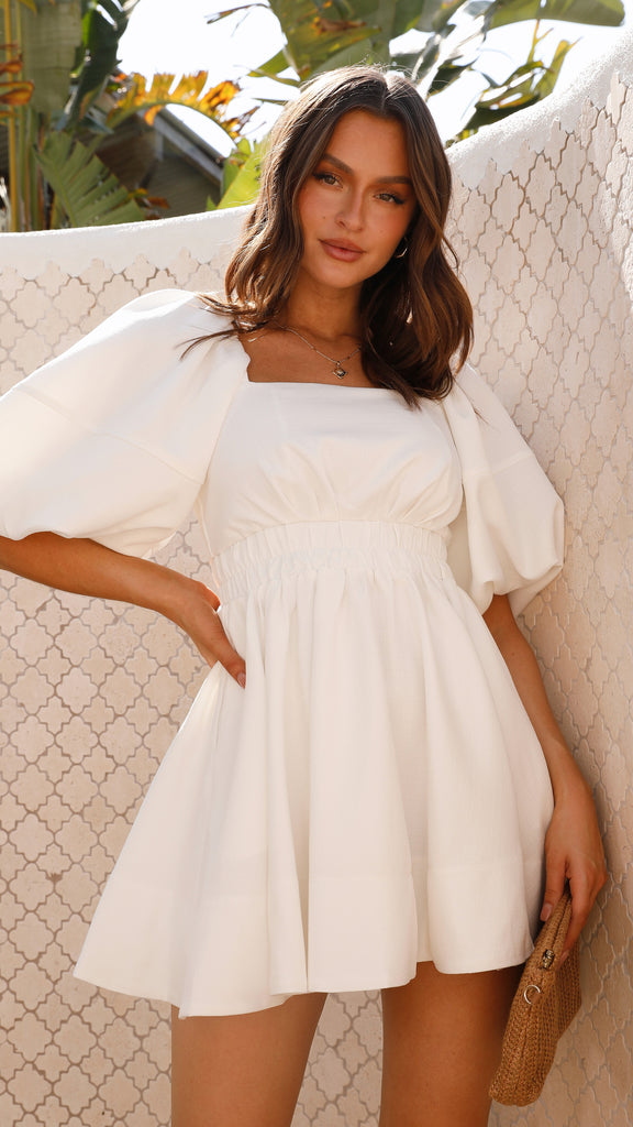 Amayah Mini Dress - White