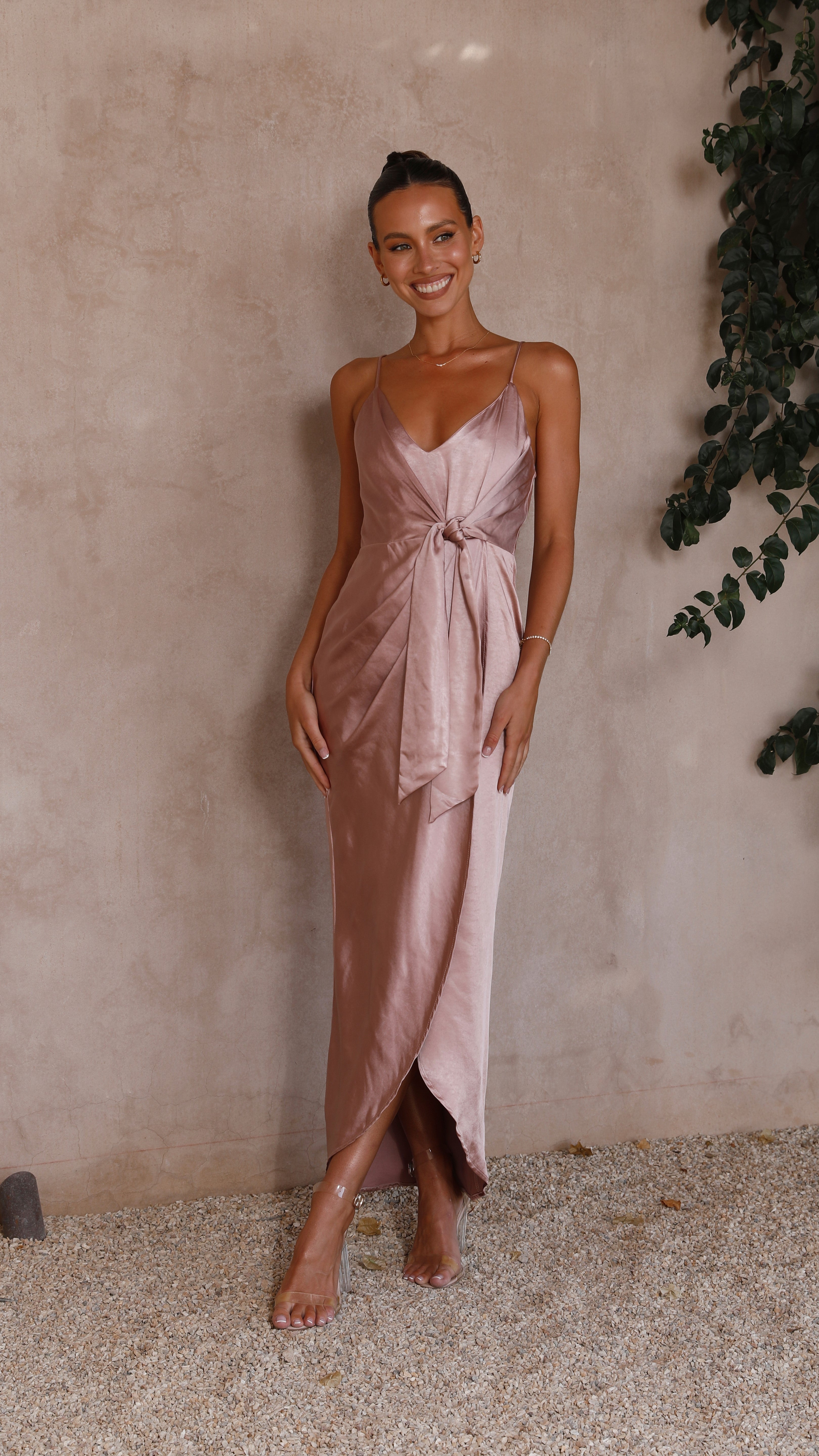 Tyra Maxi Dress - Dusty Pink