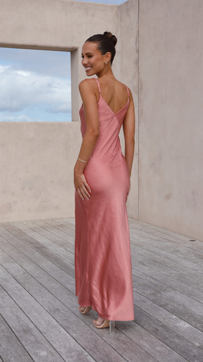 Load image into Gallery viewer, Gisella Maxi Dress - Baked Rose - Billy J

