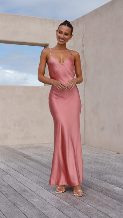 Load image into Gallery viewer, Gisella Maxi Dress - Baked Rose
