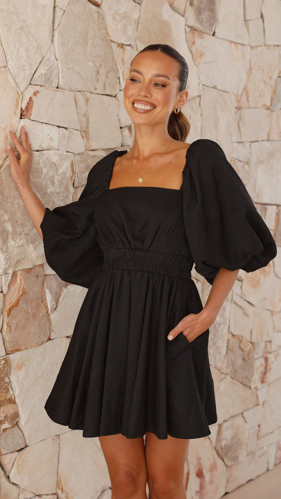 Amayah Mini Dress - Black