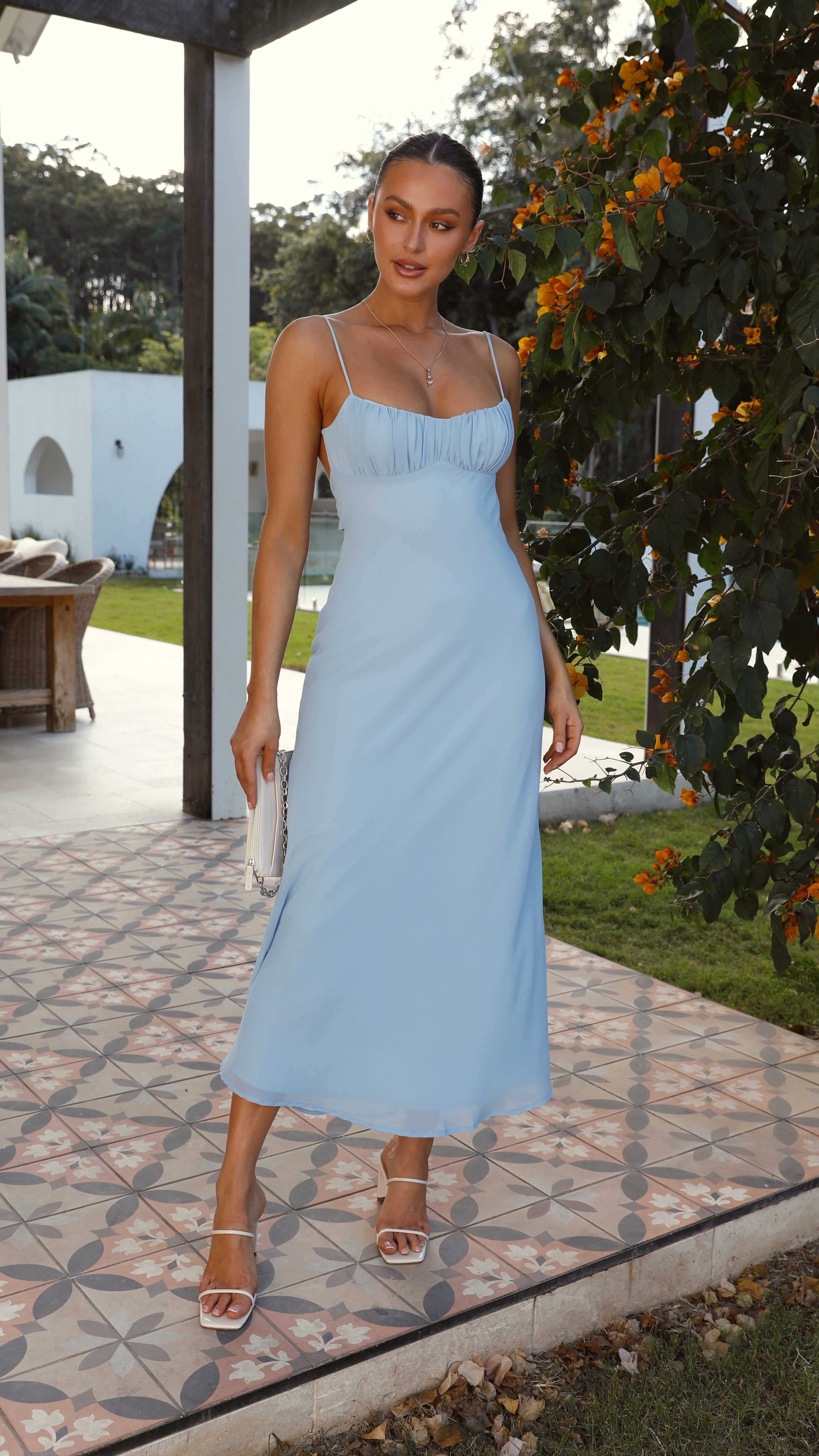 Margie Midi Dress - Blue
