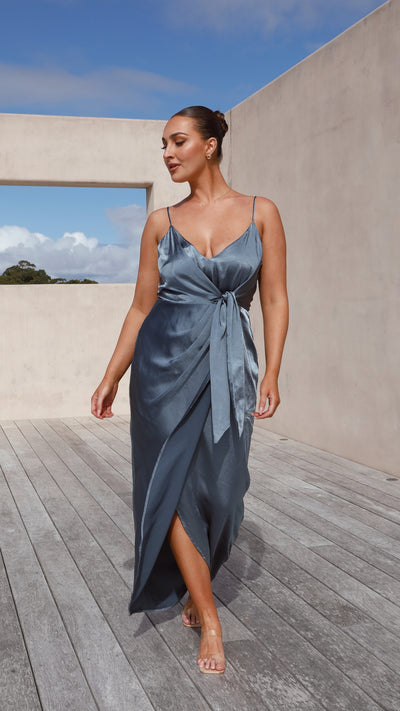 Load image into Gallery viewer, Tyra Maxi Dress - Slate Blue
