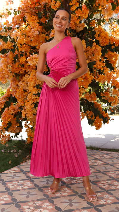 Load image into Gallery viewer, Laken Maxi Dress - Hot Pink - Billy J
