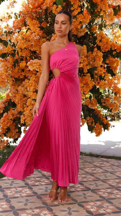 Load image into Gallery viewer, Laken Maxi Dress - Hot Pink
