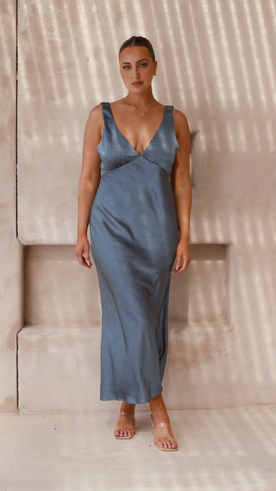 Load image into Gallery viewer, Sammie Maxi Dress - Steel Blue - Billy J
