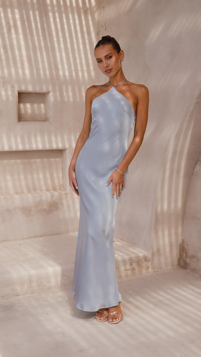 Load image into Gallery viewer, Chiara Maxi Dress - Steel Blue - Billy J
