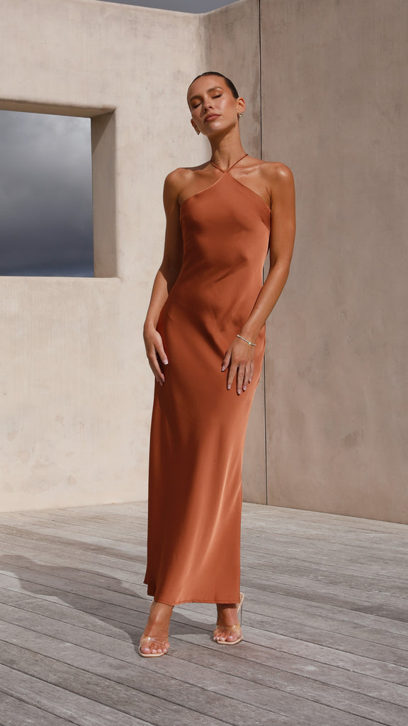 Chiara Maxi Dress - Copper