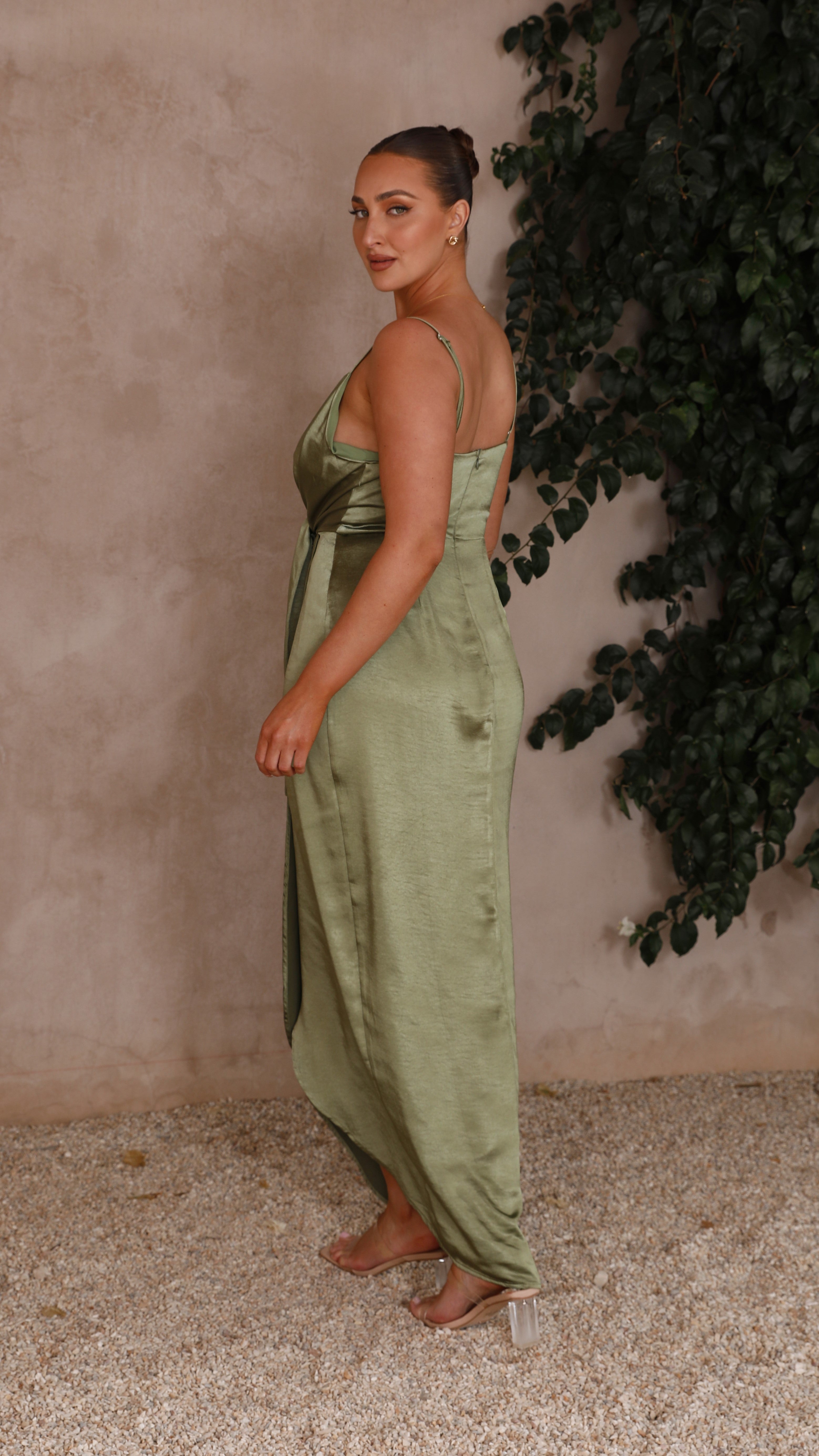 Tyra Maxi Dress - Olive