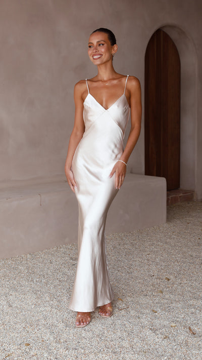 Load image into Gallery viewer, Gisella Maxi Dress - Champagne - Billy J
