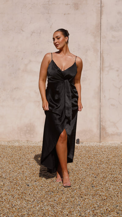 Load image into Gallery viewer, Tyra Maxi Dress - Black - Billy J
