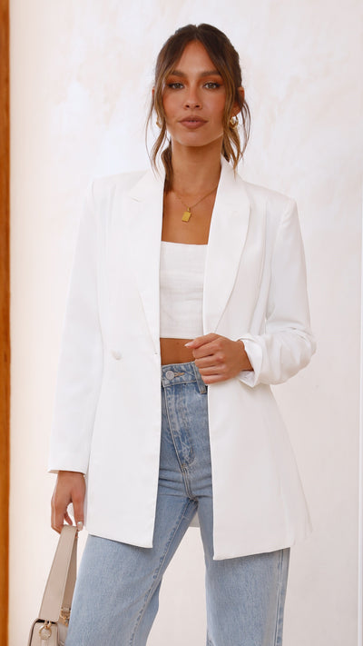 Load image into Gallery viewer, Hada Blazer - White
