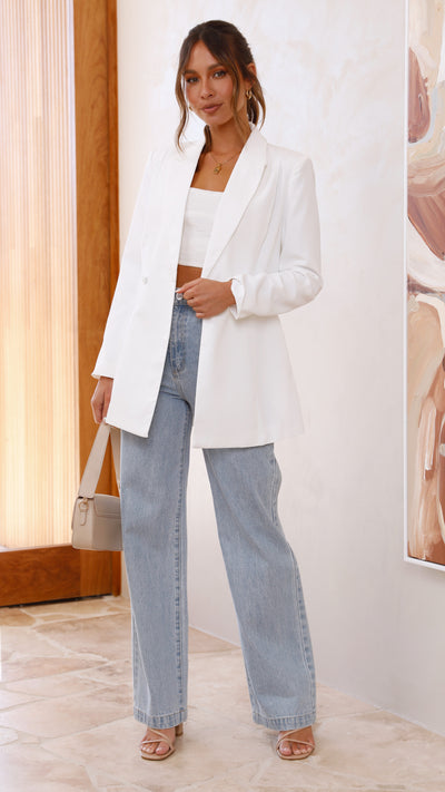 Load image into Gallery viewer, Hada Blazer - White
