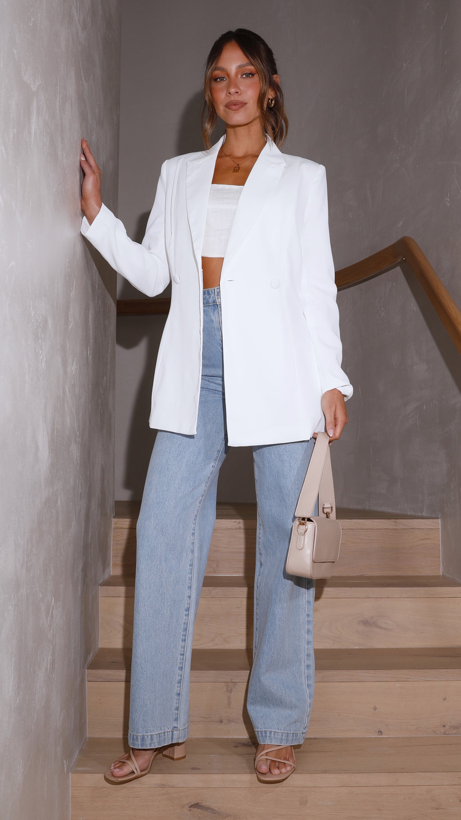 Hada Blazer - White - Billy J