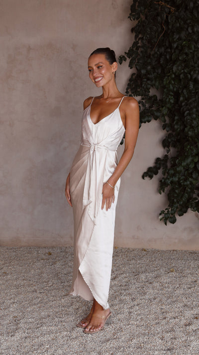Load image into Gallery viewer, Tyra Maxi Dress - Champagne
