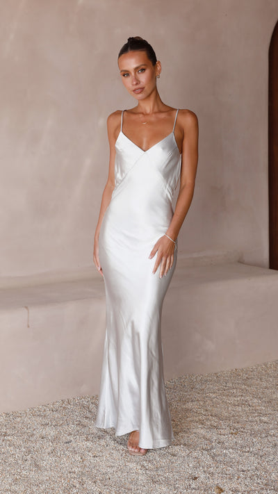 Load image into Gallery viewer, Gisella Maxi Dress - Silver

