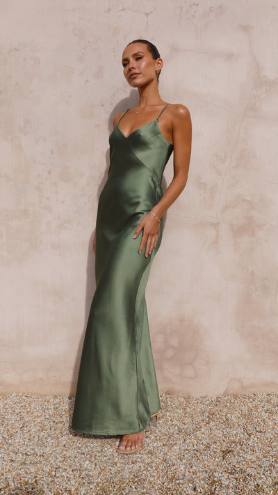 Load image into Gallery viewer, Gisella Maxi Dress - Olive - Billy J
