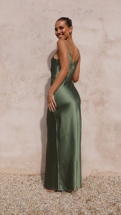 Load image into Gallery viewer, Gisella Maxi Dress - Olive - Billy J
