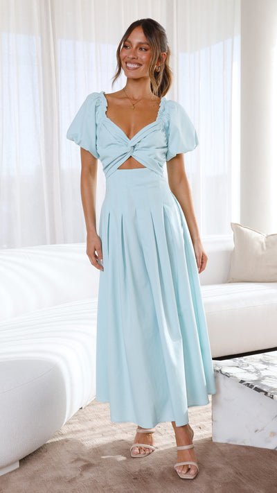 Load image into Gallery viewer, Christina Maxi Dress - Aqua - Billy J
