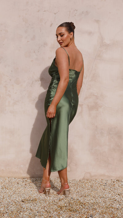 Load image into Gallery viewer, Monte Midi Dress - Olive
