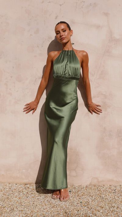 Load image into Gallery viewer, Soko Maxi Dress - Olive - Billy J
