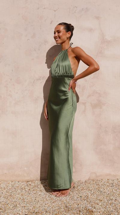 Load image into Gallery viewer, Soko Maxi Dress - Olive - Billy J

