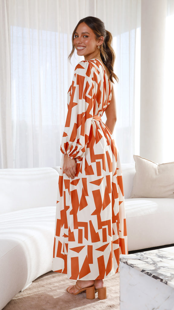 H&m on sale dress orange