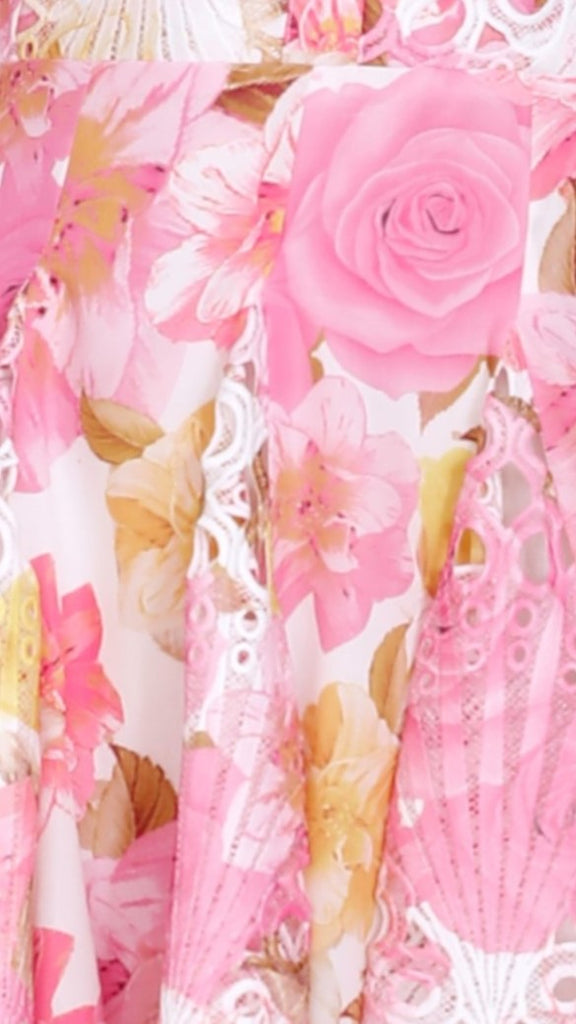 Felicity Mini Dress - Pink Floral - Billy J