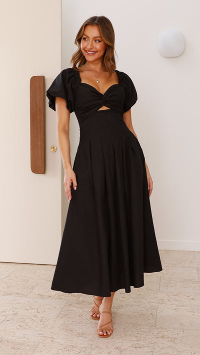 Load image into Gallery viewer, Christina Maxi Dress - Black - Billy J
