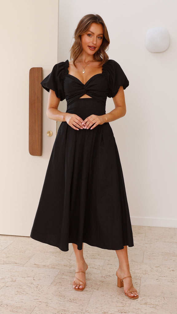 Christina Maxi Dress - Black - Billy J