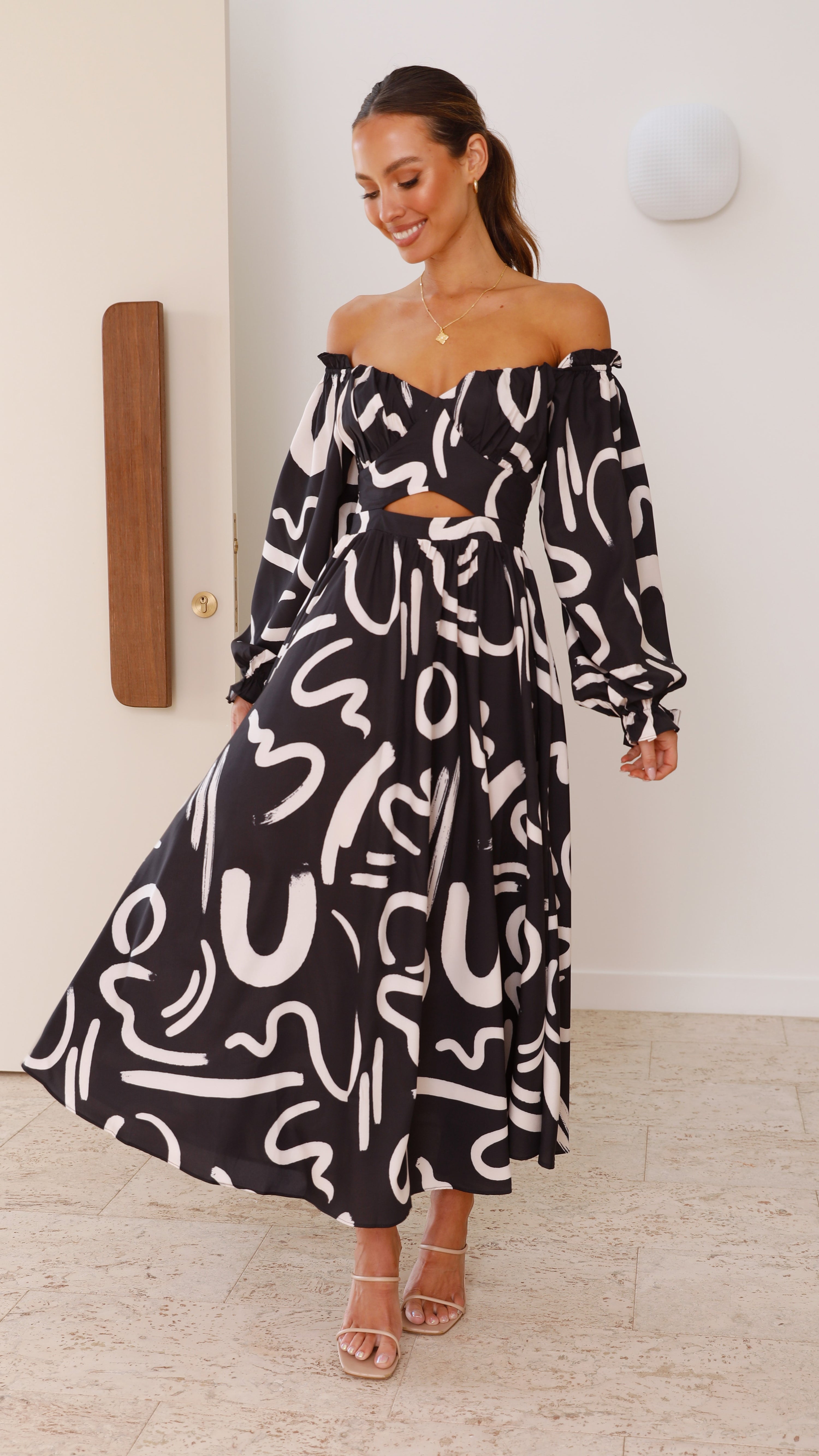Freya Maxi Dress - Black - Billy J