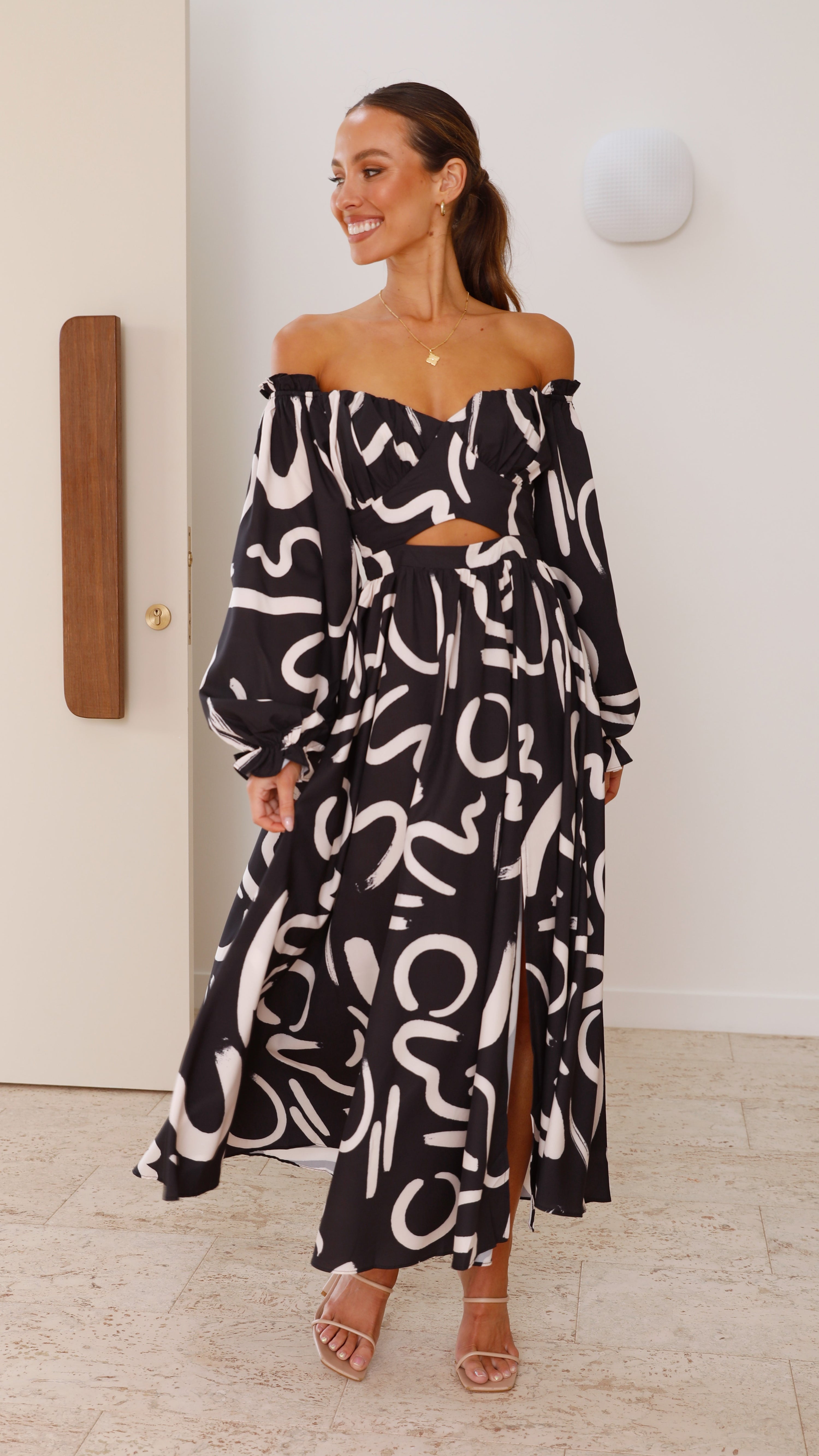 Freya Maxi Dress - Black - Billy J