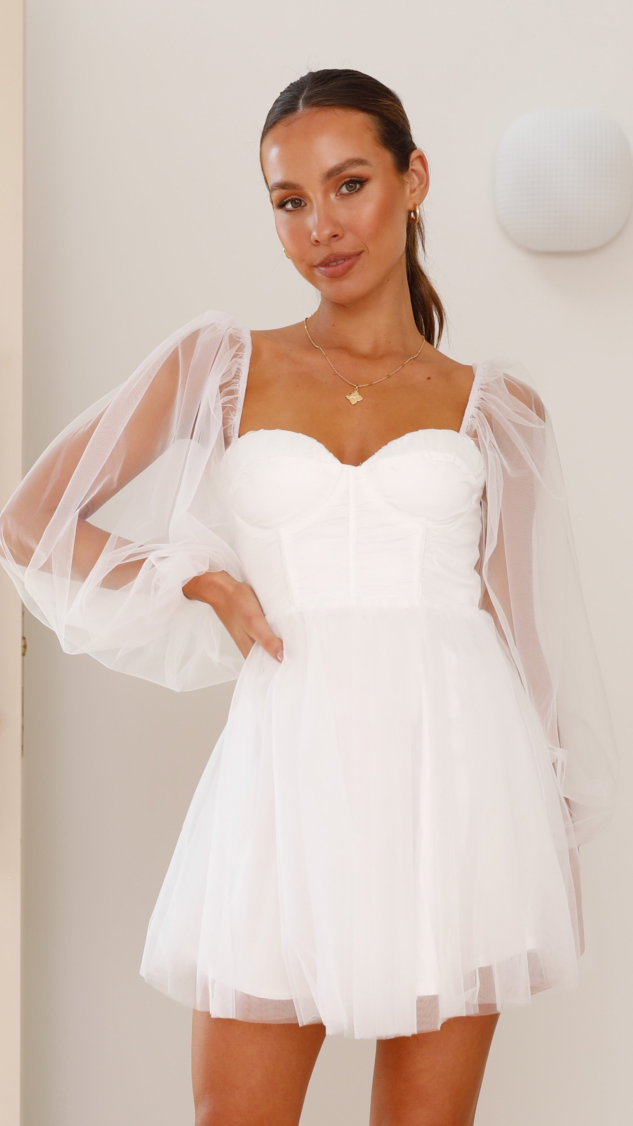 Olivia Mini Dress - White - Buy Women's Dresses - Billy J