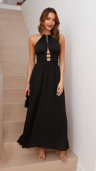 Load image into Gallery viewer, Ivy Maxi Dress - Black
