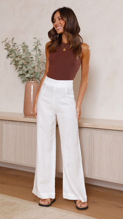 Load image into Gallery viewer, Karah Pants - White - Billy J
