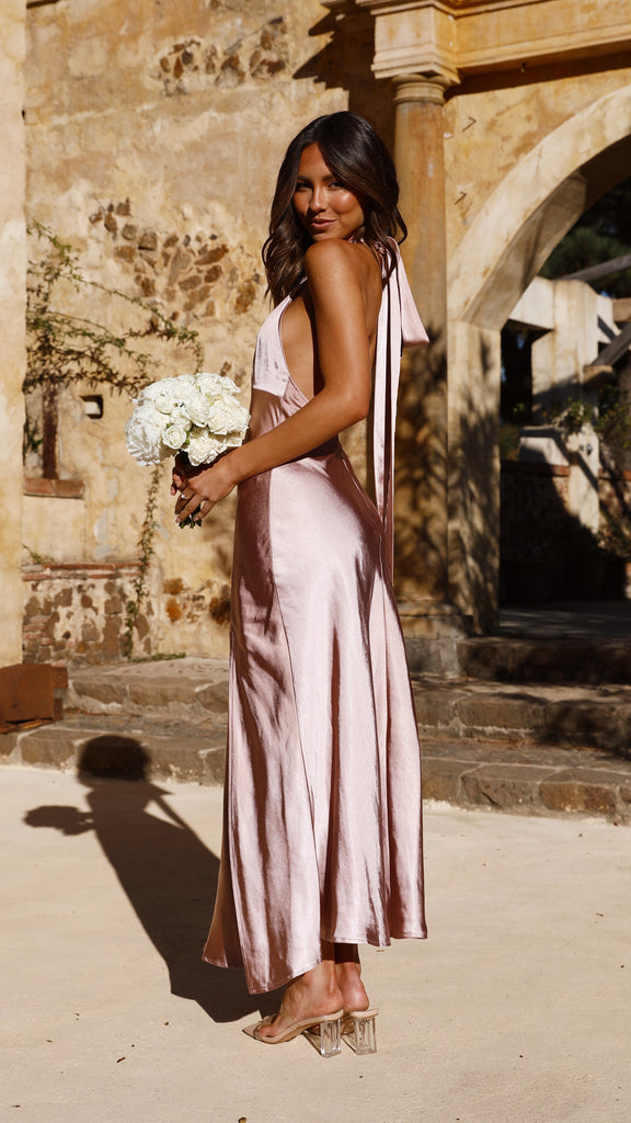 Amalia Maxi Dress - Dusty Pink
