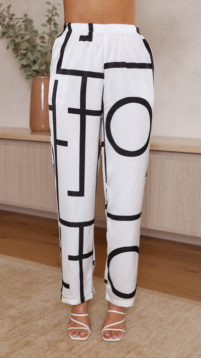 Load image into Gallery viewer, Darlah Pants - Black/White
