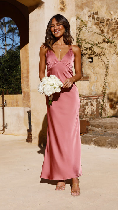 Load image into Gallery viewer, Ziah Maxi Dress - Baked Rose

