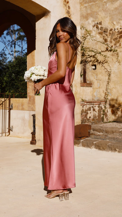 Load image into Gallery viewer, Ziah Maxi Dress - Baked Rose - Billy J
