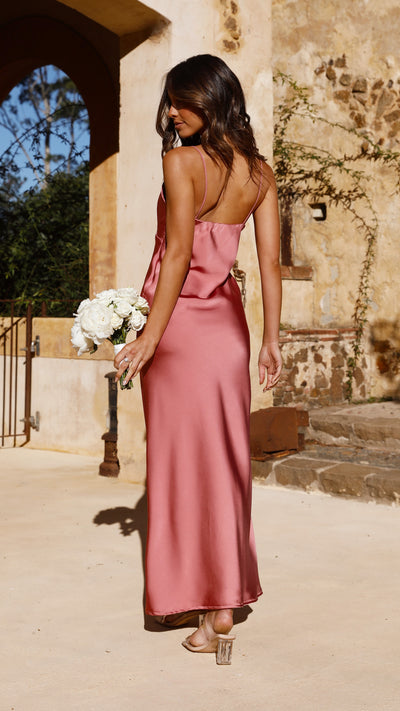 Load image into Gallery viewer, Ziah Maxi Dress - Baked Rose - Billy J
