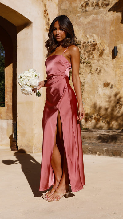 Load image into Gallery viewer, Ilana Maxi Dress - Baked Rose

