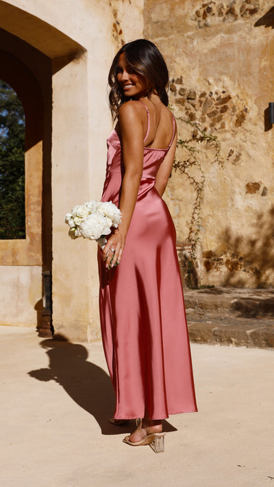 Load image into Gallery viewer, Ilana Maxi Dress - Baked Rose - Billy J
