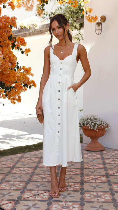 Load image into Gallery viewer, Farrow Maxi Dress - White
